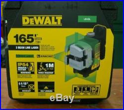 DEWALT DW089CG 3 Line Self Leveling Green Laser DEW-DW089CG NEW SEALED