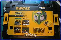 DEWALT DW089LG 12V MAX 3 x 360 Degrees Green Line Laser DW089LG New
