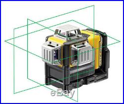 DeWALT 10.8V Green Beam x3 360 1080 Self Levelling Cross Line Laser DCE089D1G-XE