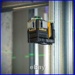 DeWalt 12V Cordless 100Ft Green Self-Leveling 3-Beam 360° Laser Level DW089LG