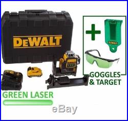 DeWalt DCE089D1G 3 Way 10.8v 2.0Ah Li-Ion Self Level Multi Line Laser Green