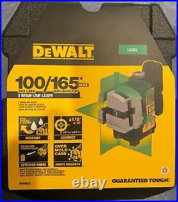 DeWalt DW089CG Green Self Leveling 3-Beam Laser NEW