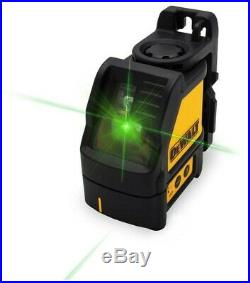 Dewalt DW088CG Green Cross Line Laser Level Self Levelling + Bracket Tripod +Bag