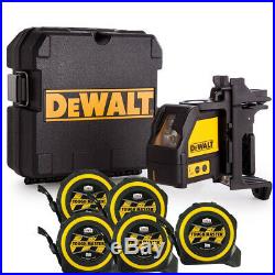 Dewalt DW088K 2 Way Self-Levelling Cross Line Laser With 5 x 8m Measuring Tapes