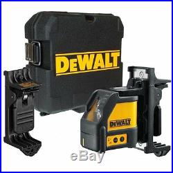Dewalt DW088K CLL Cross Line Self Levelling Laser Level Kit + Wall Bracket +Case