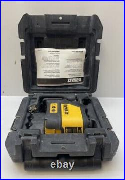 Dewalt DW088 Self Leveling Red Cross Line Laser Level Kit with Hard Case & Manual