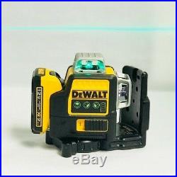 Dewalt DW089LG 12-Volt 3 x 360-Degree Lit-Ion Green Beam Line Laser BRAND NEW