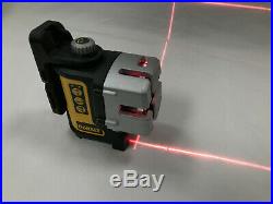 Dewalt DW089 Red Self-Leveling 3 Beam Line Laser Level with Bracket