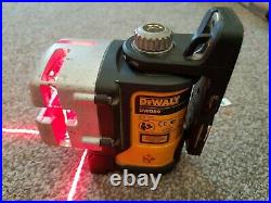 Dewalt DW089 Red Self Levelling Multi Cross Line Laser Level Used Working