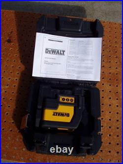 Dewalt Mod Dw0822 Red Self-leveling Cross Line & Plumb Spot Laser Level + Case