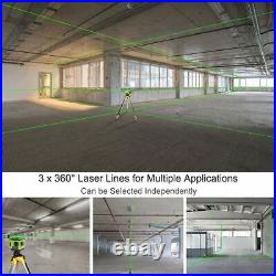Electronic leveling Laser Level 3D 3x360 Green Beam 130FT Professional level