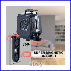 Firecore 360° Self Leveling Cross Line Laser Level with Tripod and Compatib