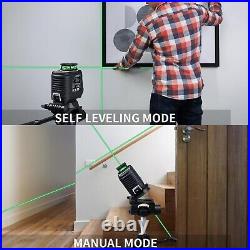 Firecore 360° Self Leveling Cross Line Laser Level with Tripod and Compatib