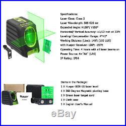 Green Beam Laser Level 3D 360 Self leveling measure Tool Horizontal Vertical