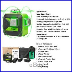 Green Beam Laser Level 3D 360 Self leveling measure Tool Horizontal Vertical