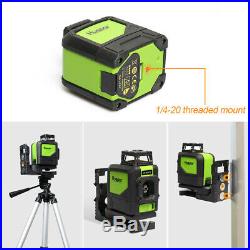 Green Beam Laser Level Self Leveling Horizontal Vertical Receiver Tripod Kit