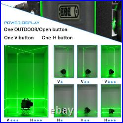 Green Laser Level 16 Line 4D 360° Self Leveling Measure Tool Horizontal Vertical