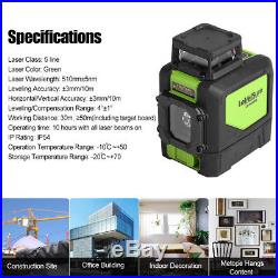Green Laser Level 5 Line Self Leveling Outdoor 360° Rotary Cross Measure Tool HG