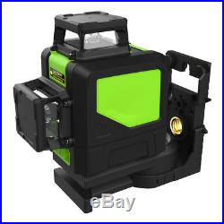 Green Laser Level 8 Line Self Leveling Outdoor 360° Rotary Cross Measure Tool
