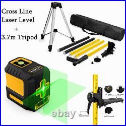 Green Laser Level DIY Cross Line Laser Self Leveling With Telescoping Tripod