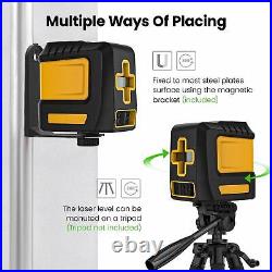 Green Laser Level Self-levelling Mode & Manual Mode With Telescoping Tripod