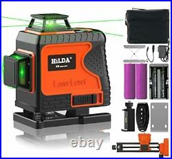 HILDA 4x360°Laser Level Self Leveling with Alarm16 Lines Green Line Laser2x36