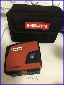 HILTI PMC 46 COMBI LASER LEVEL SELF-LEVELING 4 POINTS With Case