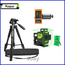 HUEPAR Laser level 360 Green Beam for house construction +Tripod +Receiver kit