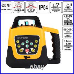 H-YEEU Rotary Laser Level 360° Green Auto Self Leveling Measure Tools with Case