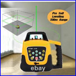 H-YEEU Rotary Laser Level 360° Green Auto Self Leveling Measure Tools with Case