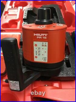 Hilti PR15 PR 15 Self Leveling Laser Level with PA350 Receiver & Case