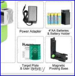 Huepar 3D Bluetooth Connectivity Green Beam Laser Level wCarry Case 603CG-BT