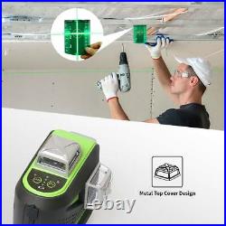 Huepar 3D Bluetooth Connectivity Green Beam Laser Level wCarry Case 603CG-BT