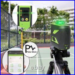 Huepar 3D Bluetooth Connectivity Green Beam Laser Level wHard Carry Case 603BT-H