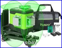 Huepar 503CG Rotary 3d Cross Line Self Leveling Laser Level Green new