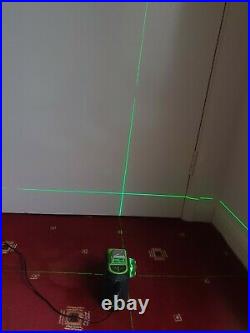 Huepar 603CG Cross Line Laser Level Green Beam 3D 360 Self Leveling 12 Line
