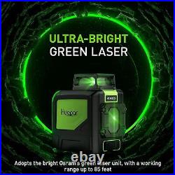 Huepar 901CG Self-Leveling Laser Level, 360 Green Beam Cross Line Laser Tool