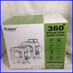 Huepar (904DG) Green 360 Degree Cross Line Remote Control Self Leveling