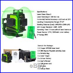 Huepar Green Rotary Laser Level Line Kit 3D 360 line Cross Horizontal Vertical