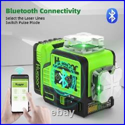 Huepar Laser Level Self Leveling 2x360°outdoor Bluetooth Green Beam Cross Line