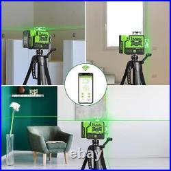 Huepar Laser Level Self Leveling 2x360°outdoor Bluetooth Green Beam Cross Line