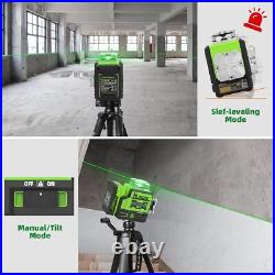 Huepar Laser Level Self Leveling 2x360°outdoor Bluetooth Green Beam Cross Line