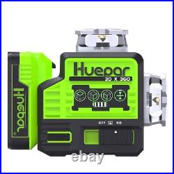 Huepar P03CG 3D Laser Level Self Leveling Green beam Laser Tool With Bluetooth