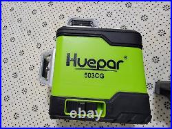 Huepar Rotary 3D Cross Line Self Leveling Laser Level Green Beam 3360
