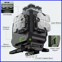 Huepar S04CG CrossLine Laser Level 4360 4D 16 Line Bluetooth Remote control LCD