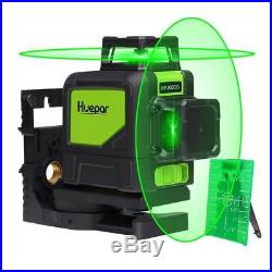 Huepar Self-Leveling 360 Laser Level Mute Levelsure 902CG Green Beam 150 Ft
