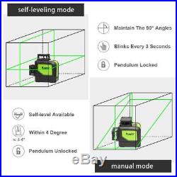 Huepar Self-Leveling 360 Laser Level Mute Levelsure 902CG Green Beam 150 Ft