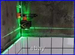 INSPIRITECH 3X360° Green Laser Level for Floor Wall Ceiling Alignment Leveling