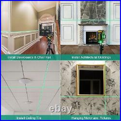 Inspiritech 3x360° Green Beam Multi Line Laser Level for Floor Wall tile Ceiling