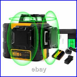 KAIWEETS 3D 3X 360° Self Auto Leveling Rotary Green Laser Level Lithium Battery